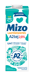 Mizo A2 laktózmentes UHT tej 2,8% zsírtartalom 