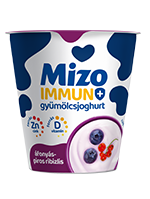 Mizo immun+ joghurt Áfonyás-Piros ribizlis