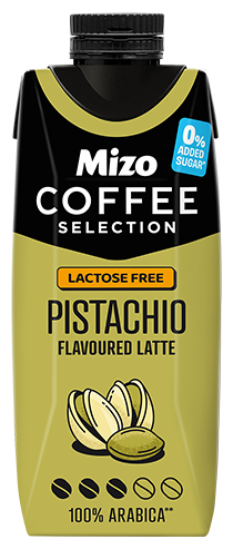 Mizo Coffee Selection Roasted Pistachio Flavored Latte, Lactose Free, No Added Sugar*
