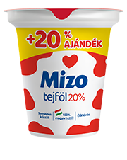 MIZO TEJFÖL 20% zsírtartalom